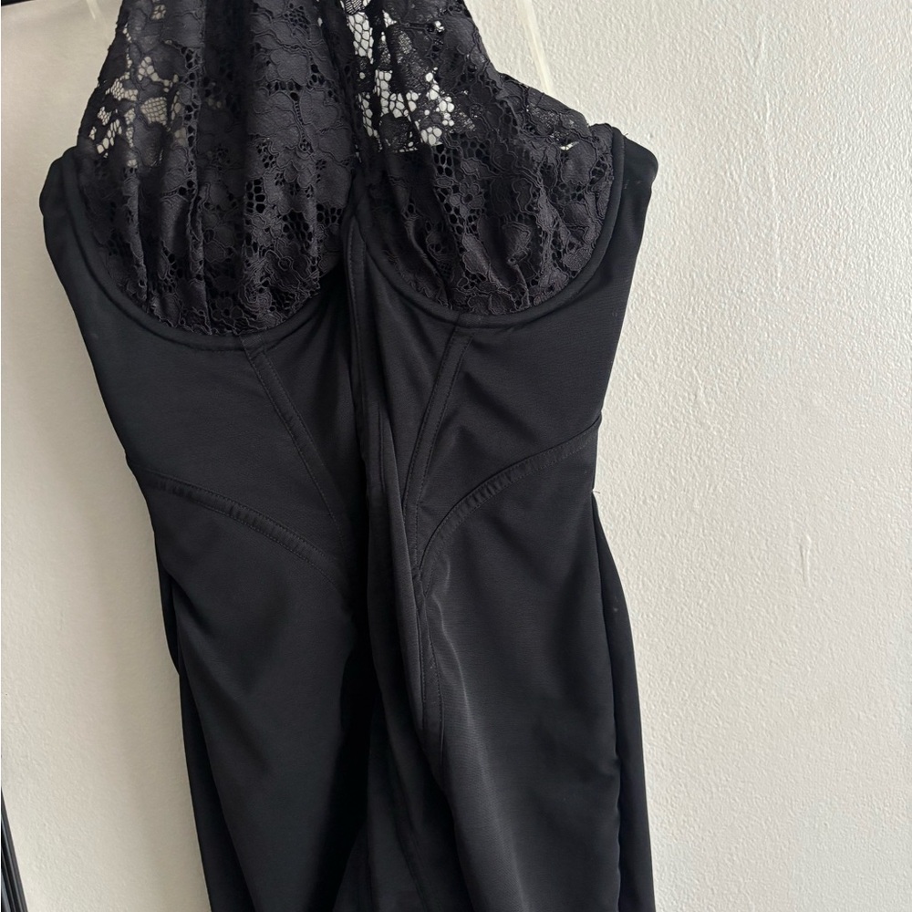 House of CB Elegant Black Lace Ensemble